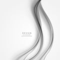 Gray wavy abstract background.Smooth gray waves.Wave flow Royalty Free Stock Photo