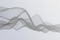 Gray web wave illustration in the white background Royalty Free Stock Photo