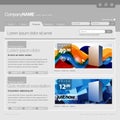 Gray Website Template Royalty Free Stock Photo