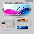 Gray Website Template Royalty Free Stock Photo
