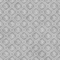 Gray and White Aum Hindu Symbol Tile Pattern Repeat Background