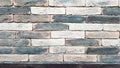 Gray, white, black, brown chinese style brick wall. Old dirty brick wall texture background. Horizontal view of a brick wall. Royalty Free Stock Photo
