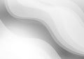 Gray and white color line curve on abstract background with copy space, Vector Illustration Royalty Free Stock Photo