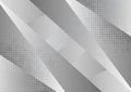 Gray and white geometric abstract background, Vector illustration with copy space Royalty Free Stock Photo