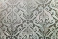 Gray and white graphic resource, repetitive arabesque steampunk art deco pattern