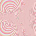 Pink white swirls fractal, blur lights, shapes, geometries, abstract background Royalty Free Stock Photo