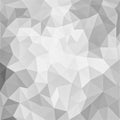 Gray and white low poly background design with triangle shapes