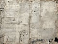 Gray and White Newsprint Texture with Faded Random Text - AI Generated