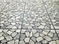 Gray and White Stone Tile Floor Royalty Free Stock Photo