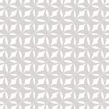 Gray and white vector geometric seamless pattern. Abstract minimal texture, tessellation ornaent Royalty Free Stock Photo