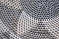 Gray and white woven basket flower petal design texture Royalty Free Stock Photo