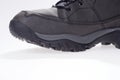 Gray winter shoe with grippy running sole Royalty Free Stock Photo