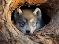 Gray Wolf Pup Royalty Free Stock Photo