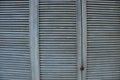 Gray wooden background of thin boards in a lattice on the door Royalty Free Stock Photo