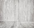 Gray wooden wall texture with old pine, fir floor Royalty Free Stock Photo