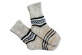 Gray wool socks Royalty Free Stock Photo