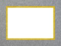 Gray-yellow texture of a decorative rectangular frame