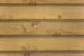 Gray yellow wooden wall of planks with cracks and shadows. horizontal lines. natural surface texture Royalty Free Stock Photo