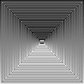 Grayscale, Black and White Squares with Gradient Fills Blended,