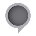 grayscale chat circle bubble Royalty Free Stock Photo