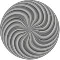 A grayscale circular pattern featuring swirling, Royalty Free Stock Photo