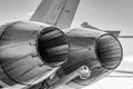 Grayscale of F18 reactors Royalty Free Stock Photo