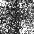 Grayscale / greyscale abstract art with deformation, distortion effect on random lines. Random, chaotic texture. Distress mix of