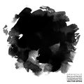 Grayscale hand painted stroke. Vector multicolor artistic stroke for backdrop. Brush painted ink circle. Grungy paint