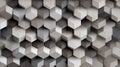 grayscale hexagonal cubes geometric abstract pattern Royalty Free Stock Photo