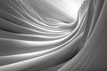 A grayscale image of a tunnel made of smooth, curved shapes. AIG51A