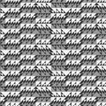 Monochromic grayscale triangles modern seamless pattern