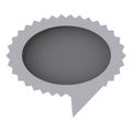 grayscale oval cloud chat bubble