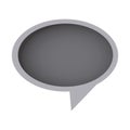 grayscale round chat bubble icon Royalty Free Stock Photo