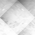 Grayscale triangles abstraction geometric seamless background. Gray polygon pattern