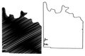 Grayson County, Texas Counties in Texas, United States of America,USA, U.S., US map vector illustration, scribble sketch Grayson