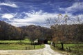 Foraker covered bridge landscape - horizontal Royalty Free Stock Photo