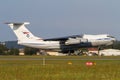 Russia Air Force Iljushin 76 military cargo aircraft departing in Graz