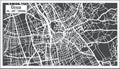 Graz Austria City Map in Retro Style. Outline Map Royalty Free Stock Photo