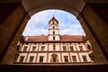 View at Eggenberg palace courtyard tourist spot, famous travel destination in Styria Royalty Free Stock Photo