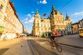 Graz city Austria tourist spot City hall hauptplatz and view on Herrengasse