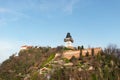 Graz Clock Tower landmark in Styria, Austria Royalty Free Stock Photo