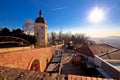 Graz view from Schlossberg at sunset