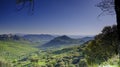 Early evening spring view from the Mirador Puerto del Boyar in the Grazalema Natural Park