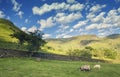 Sunrise Clouds over Scenic Dovedale Valley Royalty Free Stock Photo