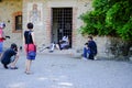 Grazzano Visconti - Piacenza, ITaly : 2016 06 10 free cosplay event within the medieval city walls Royalty Free Stock Photo