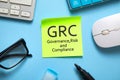 GRC-Governance, Risk and Compliance. Business concept Royalty Free Stock Photo