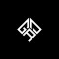 GRD letter logo design on black background. GRD creative initials letter logo concept. GRD letter design