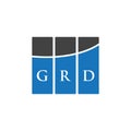 GRD letter logo design on WHITE background. GRD creative initials letter logo concept. GRD letter design