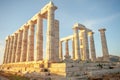 GRE Attica Sounio Poseidon temple by petinaki Royalty Free Stock Photo