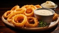 Greasy and crispy onion rings